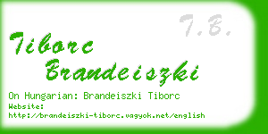 tiborc brandeiszki business card